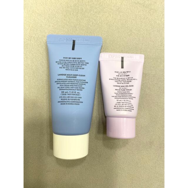 【LANEIGE】サンプル3点セット コスメ/美容のキット/セット(サンプル/トライアルキット)の商品写真