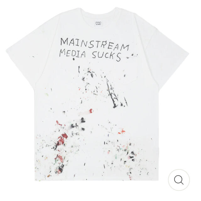 Tシャツ/カットソー(半袖/袖なし)MADSAKI Mainstream Media Sucks Tee