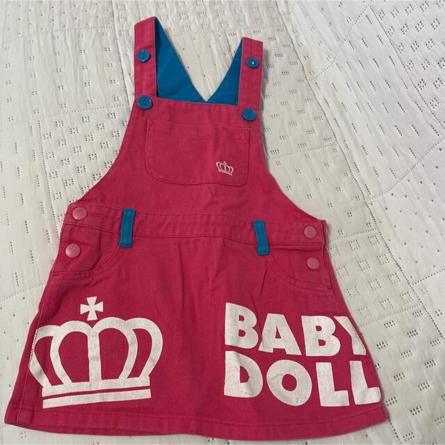 BABYDOLL(ベビードール)のベビードール　デニム ジャンパースカート　110cm キッズ/ベビー/マタニティのキッズ服女の子用(90cm~)(ワンピース)の商品写真