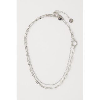 マウジー(moussy)のmoussy CHAIN CHOKER ネックレス シルバー 2連 チェーン(ネックレス)