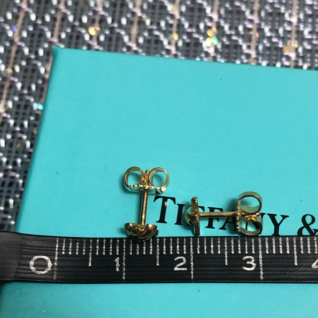 ティファニー クロスステッチピアス k18 YG ティファニー クロスステッチピアス k18 YG