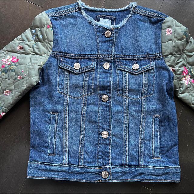 GAP Kids(ギャップキッズ)のギャップ×サラジェシカパーカー【未使用/タグなし】140cm 異素材Gジャン キッズ/ベビー/マタニティのキッズ服女の子用(90cm~)(ジャケット/上着)の商品写真