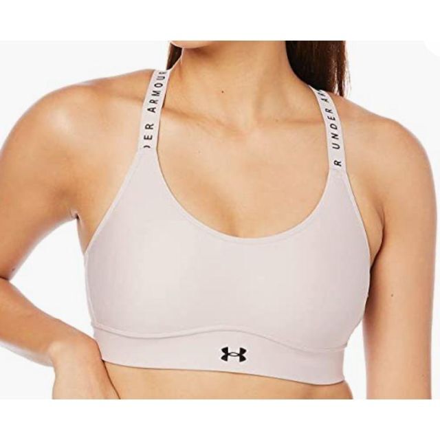 UNDER ARMOUR(アンダーアーマー)のアンダーアーマー トレーニング スポーツブラ UAインフィニティ XL ベージュ スポーツ/アウトドアのトレーニング/エクササイズ(ヨガ)の商品写真