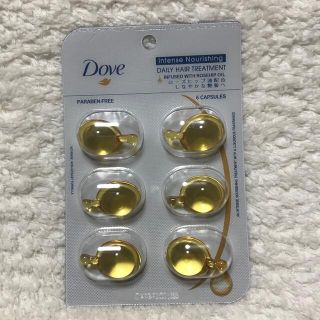 Dove シャイニーゴールドヘアオイル　6粒x1シート(オイル/美容液)