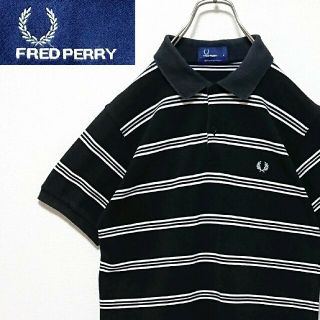 フレッドペリー(FRED PERRY)の【匿名配送 送料無料】 フレッドペリー 刺繍 ロゴ ボーダー 半袖 ポロシャツ(ポロシャツ)