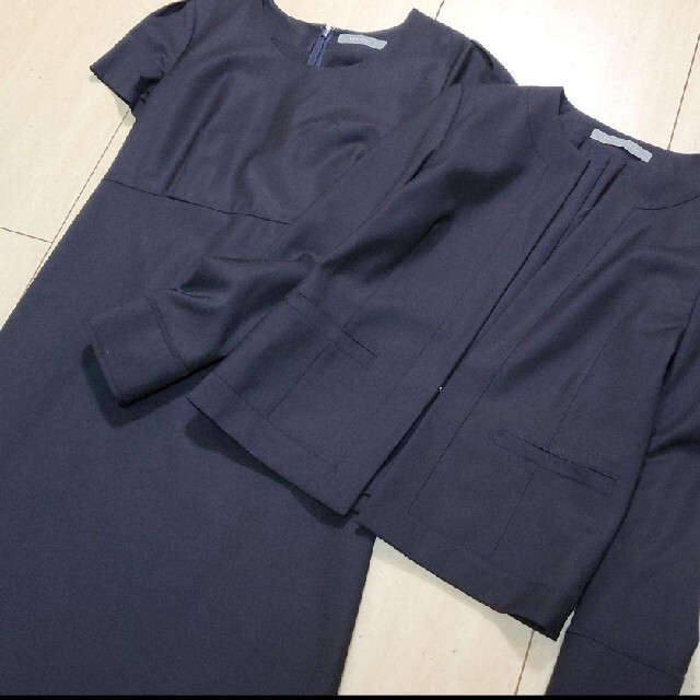 高級theory luxe ワンピース スーツセットアップ 黒 エグゼクティブ