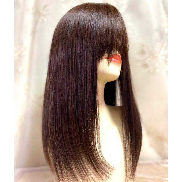 最終販売です - 高級レミー人毛100% Sサイズ ブラウン フルウィッグ