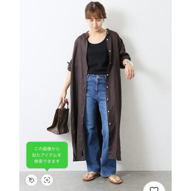 FRAMeWORK(フレームワーク)のFRAMeWORK   FRENCH LINEN シャツワンピース レディースのトップス(シャツ/ブラウス(長袖/七分))の商品写真