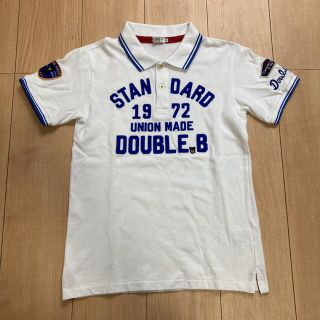 ダブルビー(DOUBLE.B)のDOUBLE.B  白色ポロシャツ（Sサイズ）(Tシャツ/カットソー)