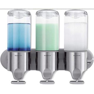 ムジルシリョウヒン(MUJI (無印良品))の simplehuman ウォールマウント 444ml×3 トリプル(日用品/生活雑貨)