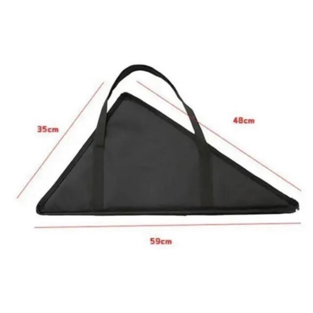 三角形 メッシュアイアンテーブル 3点セット 収納バッグ付き スポーツ/アウトドアのアウトドア(テーブル/チェア)の商品写真