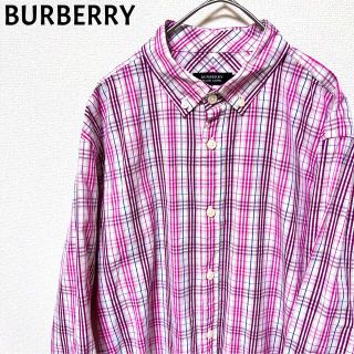 バーバリーブラックレーベル(BURBERRY BLACK LABEL)の【美品】BURBERRY BLACKLABEL シャツ メンズ 七分 バーバリー(シャツ)