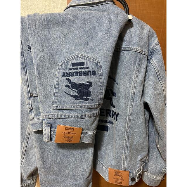Supreme - supreme Burberry denim セット 上下の通販 by sup