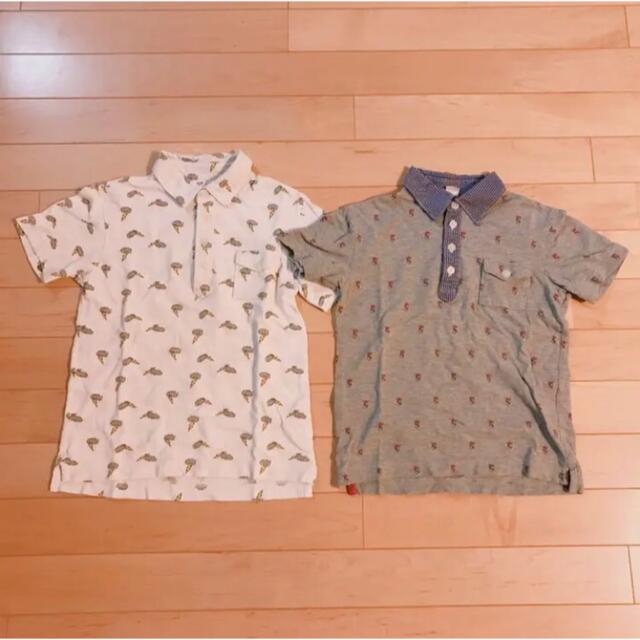 UNIQLO(ユニクロ)のゆうちょん様専用　ユニクロ　ポロシャツ　セット　120 キッズ/ベビー/マタニティのキッズ服男の子用(90cm~)(Tシャツ/カットソー)の商品写真