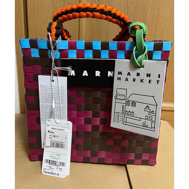 MARNI マルニマーケット ジャージーハンドルピクニックミニバッグ 新品 ...