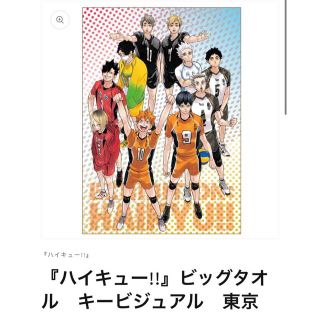 コウダンシャ(講談社)のハイキュー展　ビッグタオルキービジュアル東京(タオル)