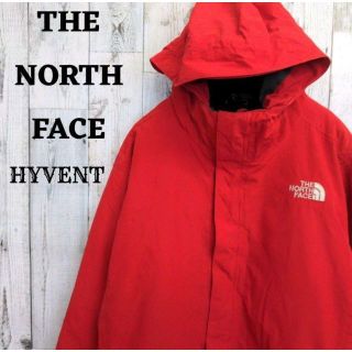 ザノースフェイス(THE NORTH FACE)のUS規格ノースフェイスマウンテンパーカーハイベント刺繍ロゴレッド赤2L(ナイロンジャケット)