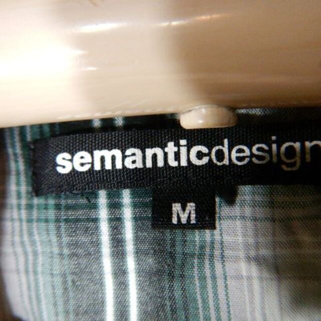 semantic design(セマンティックデザイン)の7408　セマンティック　デザイン　半袖　チェック　ウエスタン　シャツ　ワッペン メンズのトップス(シャツ)の商品写真