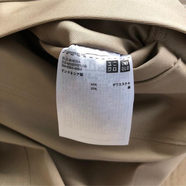 UNIQLO(ユニクロ)のユニクロ　ブロックテック　ステンカラーコート ロングコート　S レディースのジャケット/アウター(スプリングコート)の商品写真