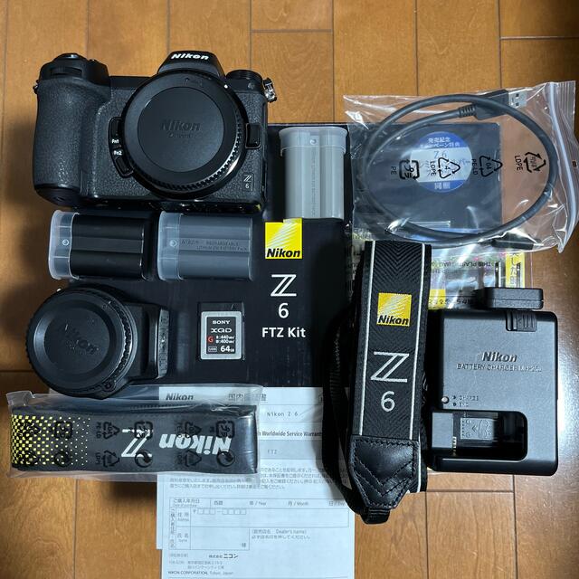 Nikon(ニコン)のZ6 FTZ Kit Nikon ﾐﾗｰﾚｽ一眼 XQDｵﾏｹ付き スマホ/家電/カメラのカメラ(ミラーレス一眼)の商品写真