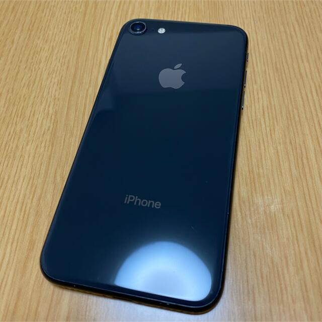 【美品】iphone8 スペースグレー　64GB SIMフリー　本体のみ