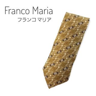 【ほぼ新品】Franco Maria フランコマリア ネクタイ ゴールドカラー(ネクタイ)