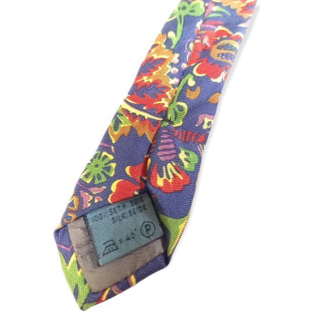 美品★Guy Laroche ギラロッシュ★ボタニカルレジメタルネクタイ
