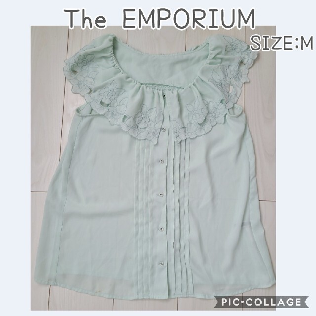 THE EMPORIUM(ジエンポリアム)のTHE EMPORIUM　ジエンポリアム　トップス　カットソー　ノースリーブ　M レディースのトップス(シャツ/ブラウス(半袖/袖なし))の商品写真