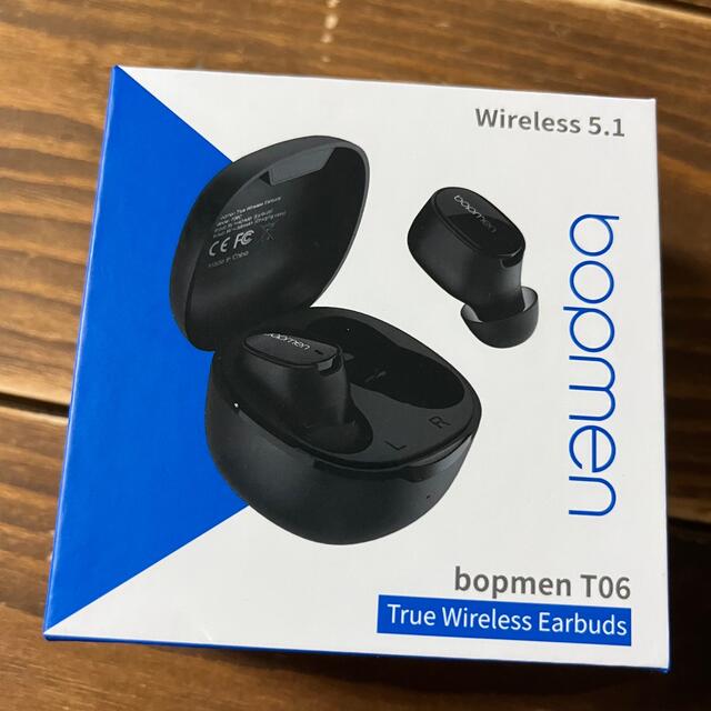 ワイヤレスイヤホン 瞬時接続 Bluetooth5.1 ハンズフリー通話 スマホ/家電/カメラのオーディオ機器(ヘッドフォン/イヤフォン)の商品写真