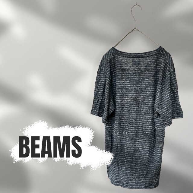 BEAMS(ビームス)のBEAMS リネン Tシャツ タグ付き メンズのトップス(Tシャツ/カットソー(半袖/袖なし))の商品写真