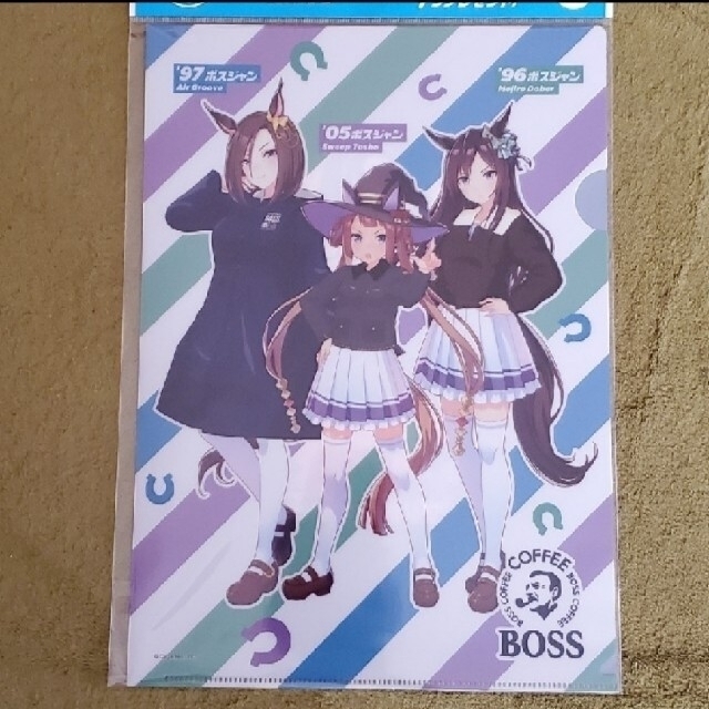 BOSS(ボス)のBOSS×ウマ娘 クリアファイル ５枚セット エンタメ/ホビーのアニメグッズ(クリアファイル)の商品写真