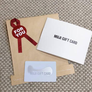 ムジルシリョウヒン(MUJI (無印良品))の無印　ギフトカード　1,000円✖️3枚(ショッピング)