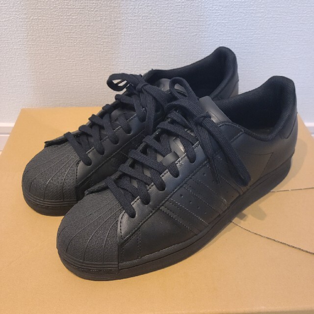 adidas アディダス SUPERSTAR　黒　オールブラック　美品　27.5