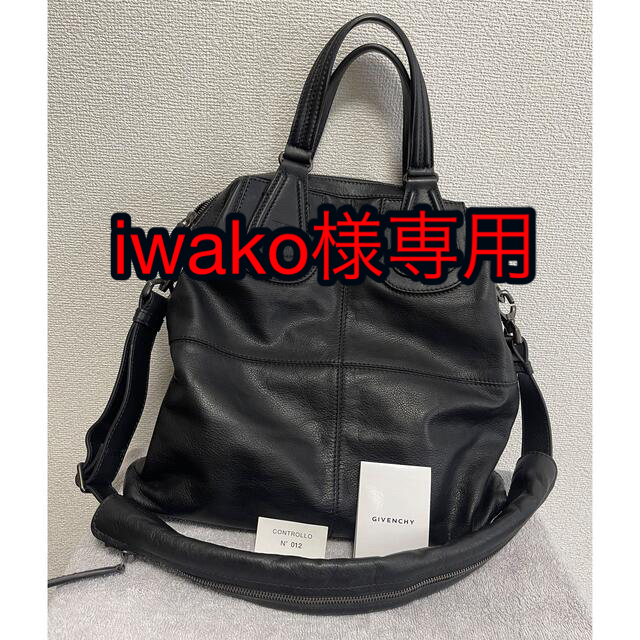 【値下げ】【美品】GIVENCHY ナイチンゲールM レザー ブラック