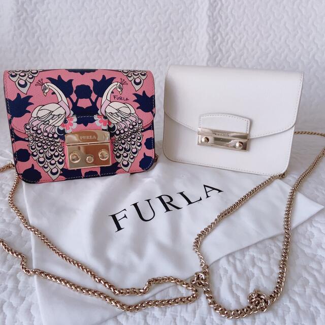 Furla(フルラ)の正規品！　ほぼ未使用　FURLA フルラ メトロポリス　白　ホワイト　無地 レディースのバッグ(ショルダーバッグ)の商品写真