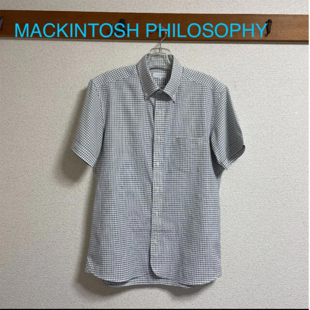 MACKINTOSH PHILOSOPHY(マッキントッシュフィロソフィー)のマッキントッシュ  フィロソフィー  半袖シャツ　COOL MAX サイズ38 メンズのトップス(シャツ)の商品写真