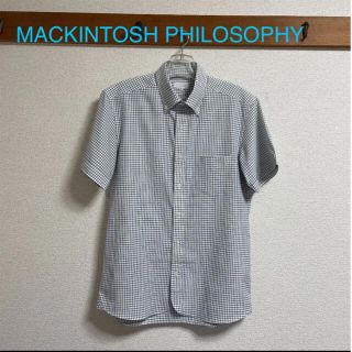 マッキントッシュフィロソフィー(MACKINTOSH PHILOSOPHY)のマッキントッシュ  フィロソフィー  半袖シャツ　COOL MAX サイズ38(シャツ)