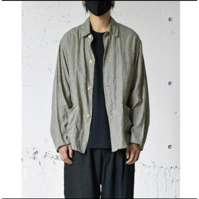 激安直営店 - COMOLI comoli size3 ストライプワークジャケット 22ss