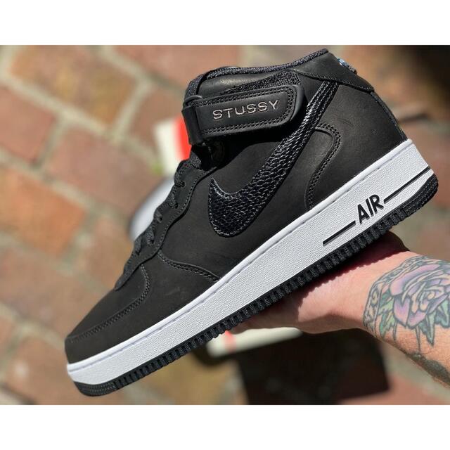 新品未使用 stussy air force 1 mid Black 27.5 人気TOP noxcapital.de