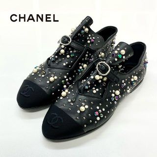 CHANEL ローファー　スリッポン　ココマーク　パール　37