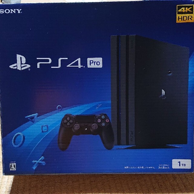 PlayStation4 - PS4 Pro CUH-7200BB01 1TB ジェット・ブラック 内容品