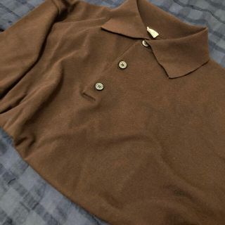 フィグロンドン(fig London)のfig london polo半袖　ブラウン(カットソー(半袖/袖なし))