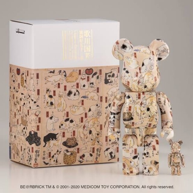 BE@RBRICK 歌川国芳 猫飼好五十三疋 100% u0026 400%-