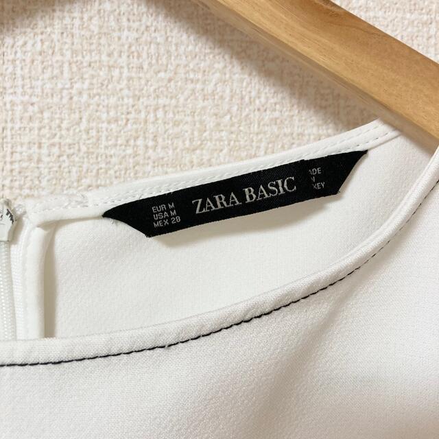 ZARA(ザラ)のZARA ベルト付きステッチトップス レディースのトップス(カットソー(半袖/袖なし))の商品写真