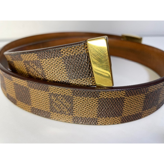 LOUIS VUITTON(ルイヴィトン)のルイヴィトン ダミエ　ベルト　サンチュールキャレ中古 メンズのファッション小物(ベルト)の商品写真