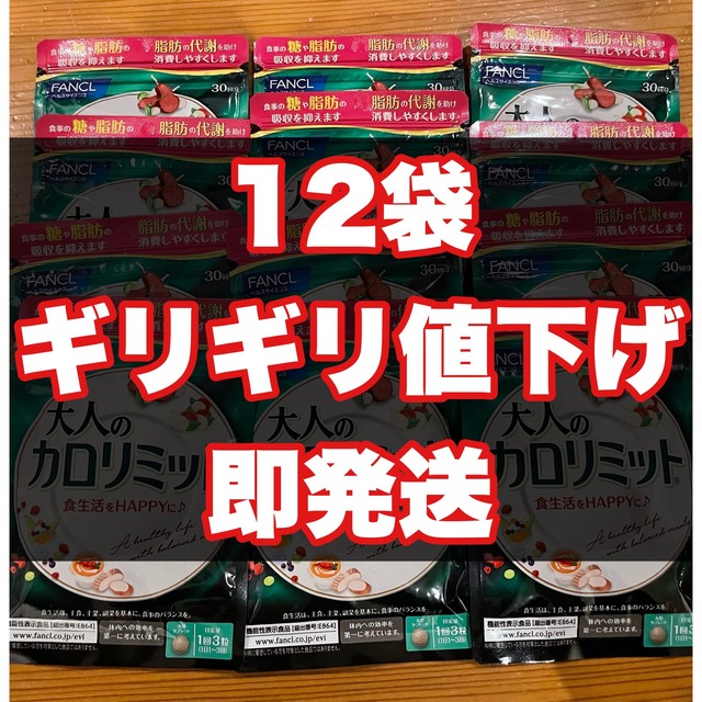 大人のカロリミット　30回分　12袋　賞味期限2024年3月(9袋)4月(3袋)