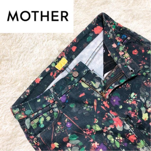 mother(マザー)の【入手困難】Mother マザー 花柄 スキニーパンツ　2012年 生産停止品 レディースのパンツ(デニム/ジーンズ)の商品写真