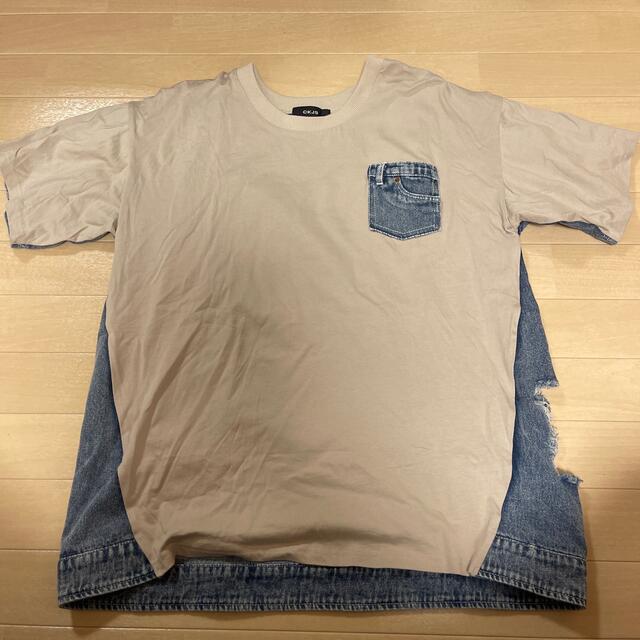 異素材Tシャツ レディースのトップス(カットソー(半袖/袖なし))の商品写真