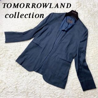 トゥモローランド(TOMORROWLAND)のTOMORROWLAND collection ノーカラー ジャケット 38(ノーカラージャケット)