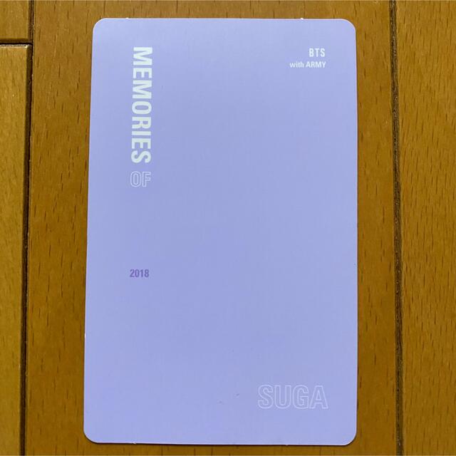 BTS memories 2018 Blu-ray トレカ　ユンギ